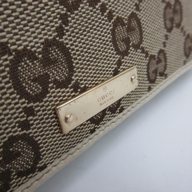 GUCCI ホワイトレザー チェーンウォレット ほぼ未使用】グッチ GUCCI ブロンディ ミディアム チェーン