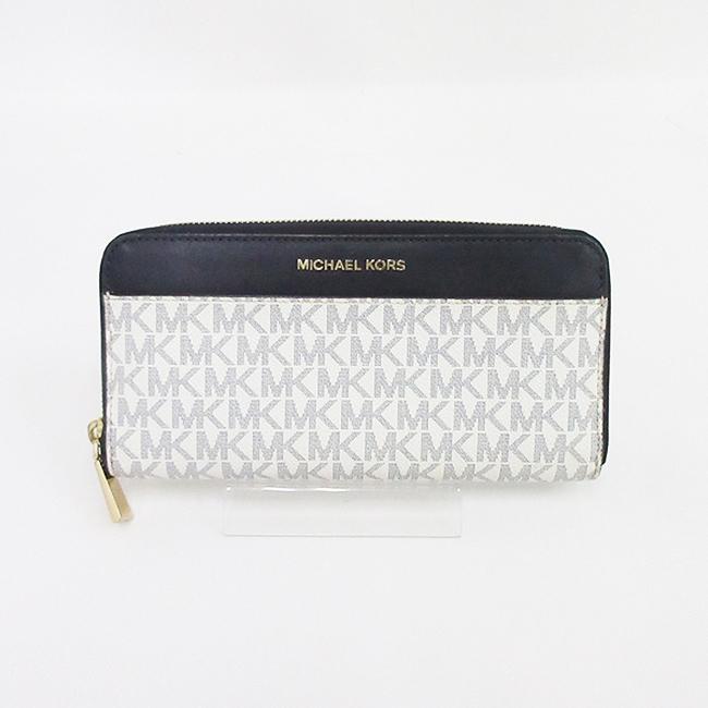 MICHAEL KORS（マイケルコース） 長財布 32S7GM9E9B 白 ホワイト×紺
