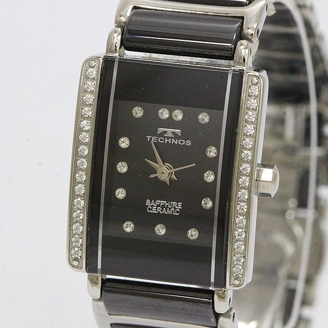 TECHNOS(テクノス) T9872 黒 ブラック文字盤 ステンレススチール(SS