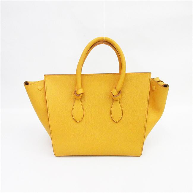 CELINE(セリーヌ) タイ ハンドバッグ トート ポーチ付き 黄色 イエロー 