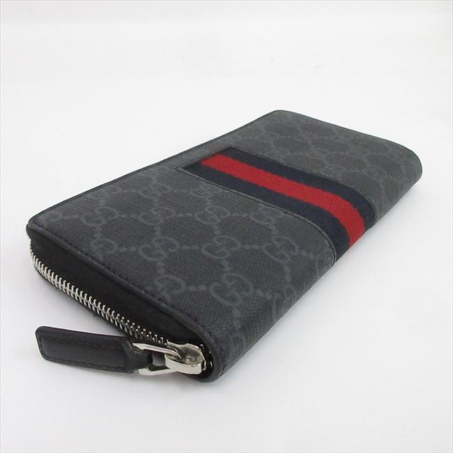 GUCCI(グッチ) シェリー GGスプリーム ラウンドファスナー長財布