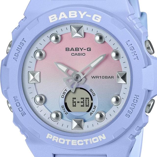 ベビージー　BGA-320-2A1JF BABY-G '24-10 CASIO レディースクオーツ 10気圧防水 ラウンド