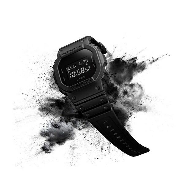 CASIO G-SHOCK/カシオ ジーショック Solid Colors/ソリッドカラーズ スクエアデジタル 反転液晶 ストップウオッチ DW-5600BB-1JF｜jewelry-watch-bene｜03