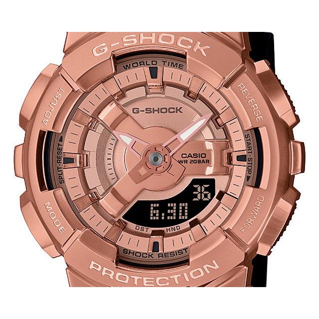 ITZY LIA イッチ リア 着用モデル '22-10 Metal Cavered series CASIO G-SHOCK/カシオ ジーショック クオーツ アナログデジタル GM-S110PG-1AJF｜jewelry-watch-bene｜03