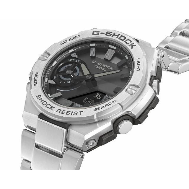 G-SHOCK 最薄/最軽量G-STEEL CASIO メンズタフソーラー ラウンド 
