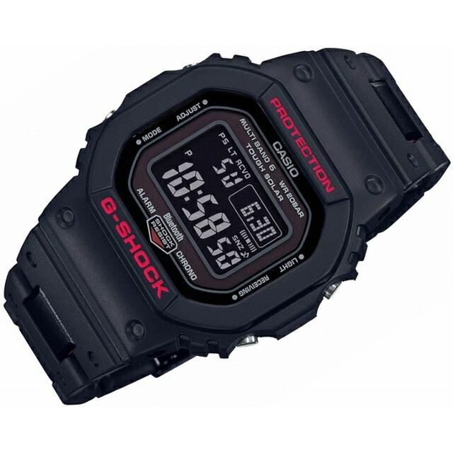正規新品 CASIO G-SHOCK ORIGIN/オリジン 角型/スクエア デジタル 反転液晶 Connectedエンジン Bluetooth コンポジットバンド 黒*赤 GW-B5600HR-1JF｜jewelry-watch-bene｜02
