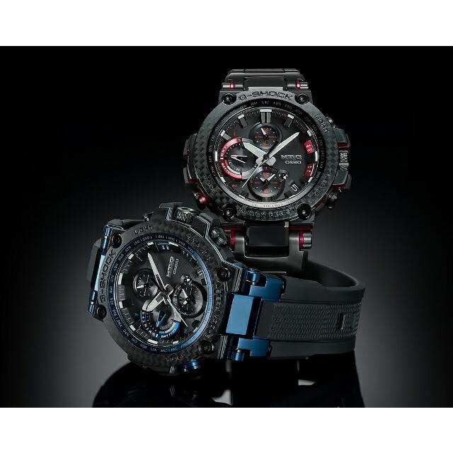 CASIO G-SHOCK MT-G TRIPLE G RESIST カーボンベゼル レイヤーコンポジットバンド デュアルダイアルワールドタイム MTG-B1000XBD-1AJF｜jewelry-watch-bene｜04