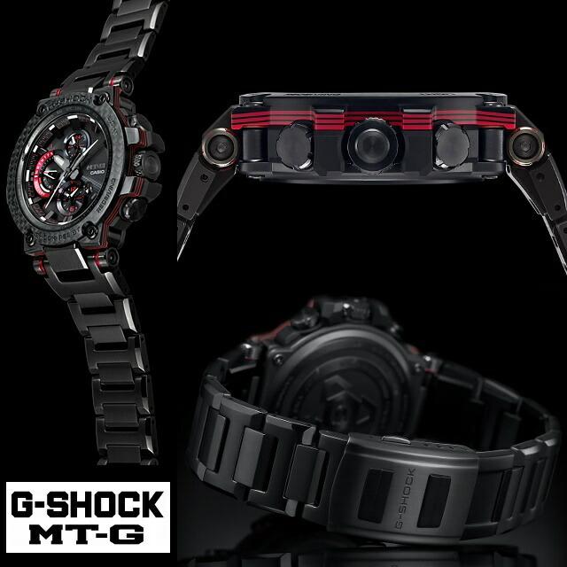 CASIO G-SHOCK MT-G TRIPLE G RESIST カーボンベゼル レイヤーコンポジットバンド デュアルダイアルワールドタイム MTG-B1000XBD-1AJF｜jewelry-watch-bene｜06