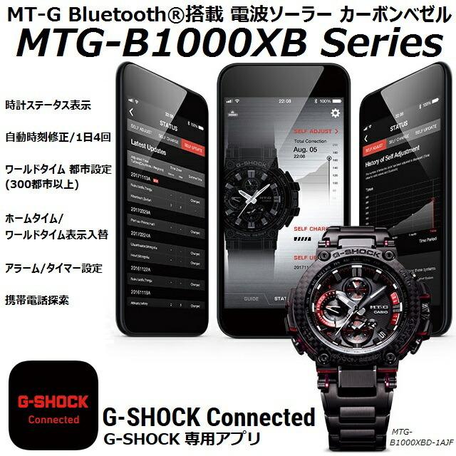 CASIO G-SHOCK MT-G TRIPLE G RESIST カーボンベゼル レイヤーコンポジットバンド デュアルダイアルワールドタイム MTG-B1000XBD-1AJF｜jewelry-watch-bene｜07