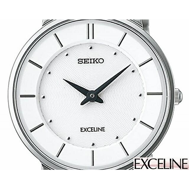 正規新品 SEIKO DOLCE & EXCELINE ペアクオーツ 高精度:年差±10秒 薄型 丸型 シルバー×ホワイト 日本製 SACK015 SWDL147｜jewelry-watch-bene｜06