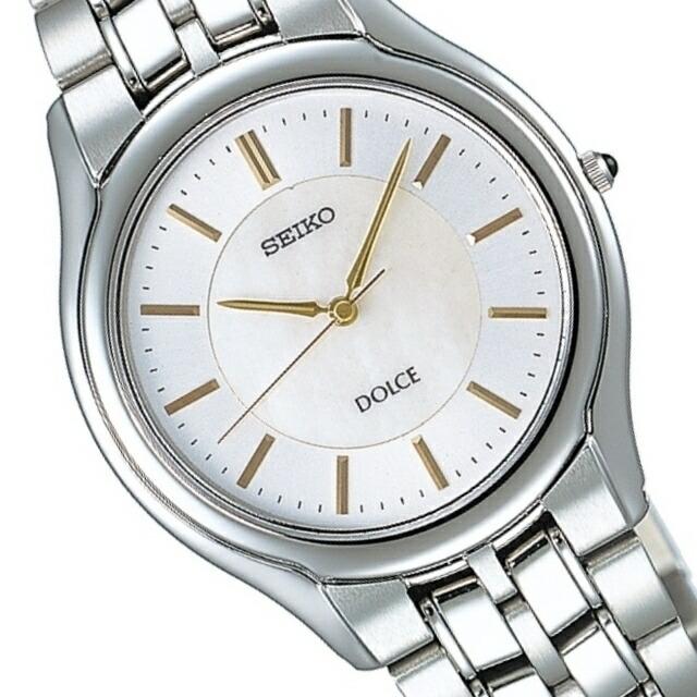 希少 SEIKO DOLCE メンズ 腕時計 高精度クォーツ 日本製 文字盤白 Dolce 正規新品 SEIKO DOLCE メンズクオーツウォッチ サファイヤガラス