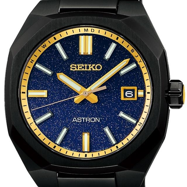 '24-3 正規新品 国内限定400本 日本製 八角形 SEIKO ASTRON NEXTER [Starry Sky] ソーラー電波 ブラック ブルー ゴールド SBXY073｜jewelry-watch-bene｜03