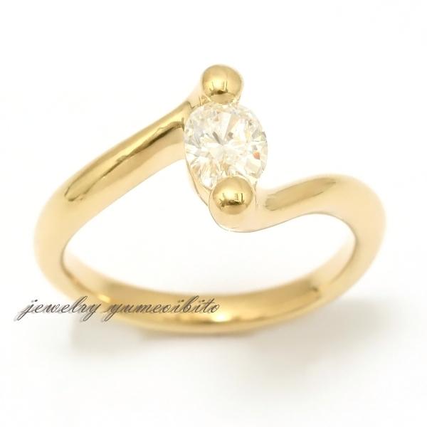 K18 ダイヤモンド リング ダイヤモンド リング