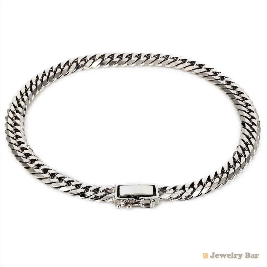 K18wg 喜平 ブレスレット 6面ダブル g cm 造幣局検定付 ホワイトゴールド チェーン メンズ レディース 6ww ジュエリーバーyahoo 店 通販 Yahoo ショッピング