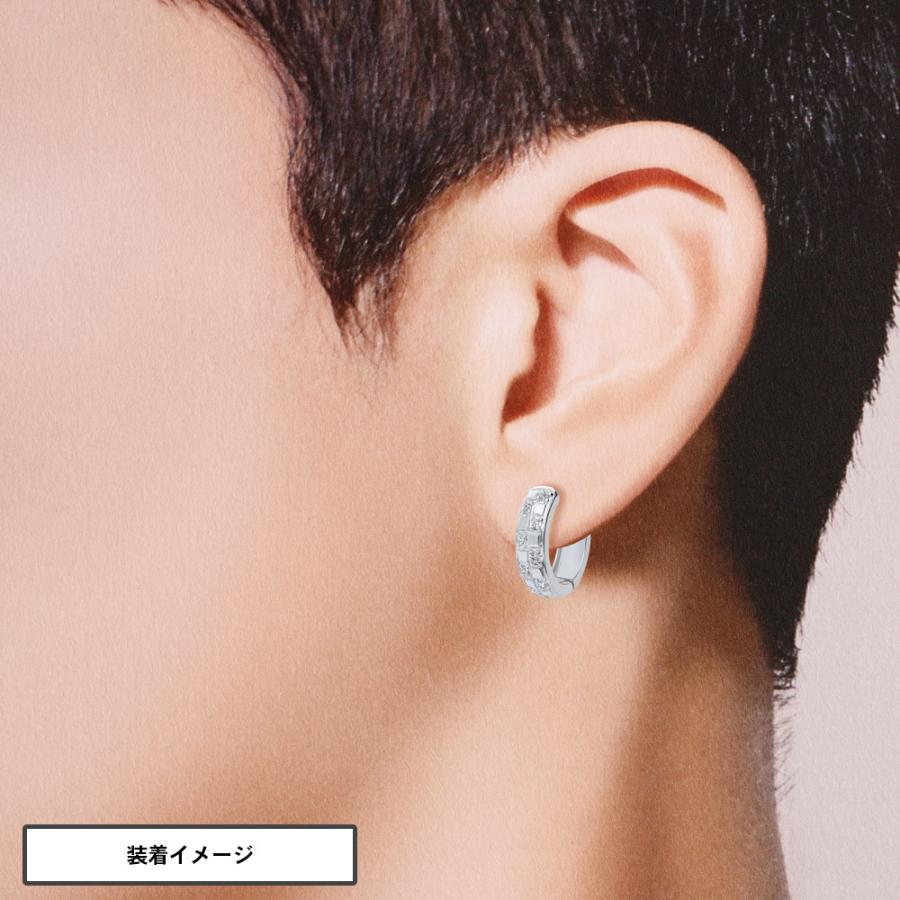 デザインピアス フープピアス メンズ シルバー メンズ ピアス 金属アレルギー 対応 ノンアレルギー イヤリング ゴールド プラチナ ジルコニア おしゃれ Br1502e M ジュエリーキャッスル 通販 Yahoo ショッピング