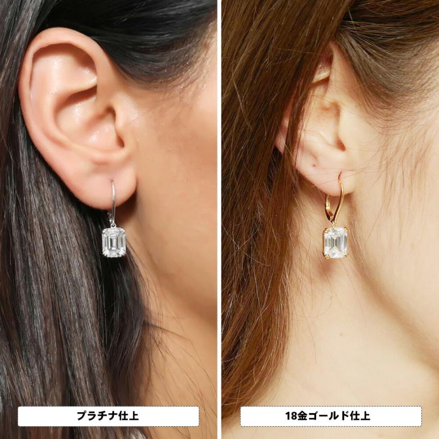 選べる2カラー ピアス レディース フープピアス 揺れるピアス プラチナ K18 18金 フープ 加工 ギフト 結婚記念日 女性 彼女 妻 嫁 ブランドの画像