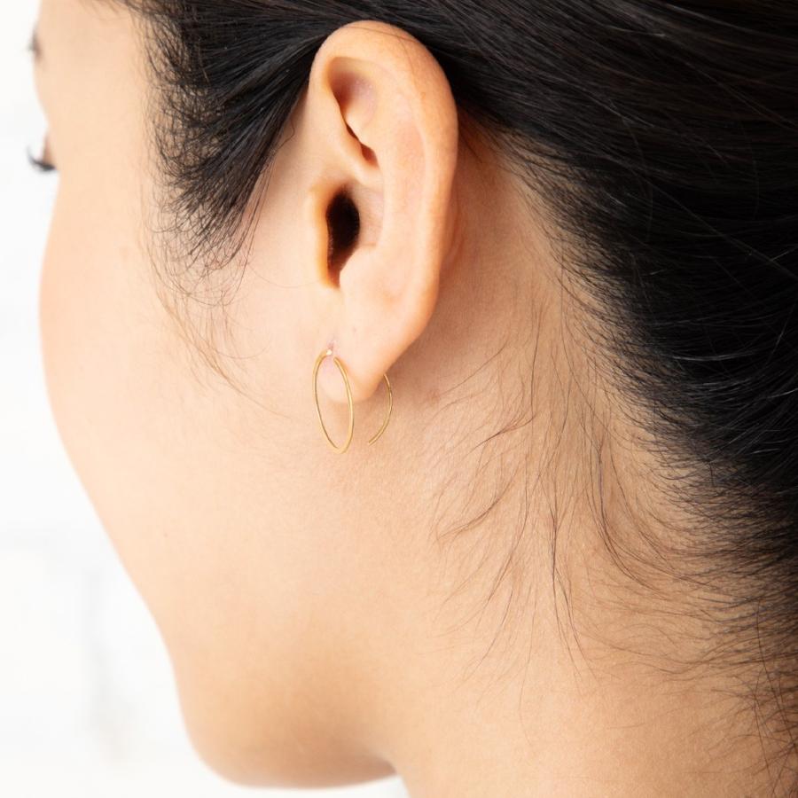 K18 ラウンド フープ ピアス レディース 人気 おしゃれ オシャレ おすすめ フープピアス 40代 30代 代 18k 18金 金属アレルギー 安心 E1875a ジュエリーキャッスルヤフー店 通販 Yahoo ショッピング