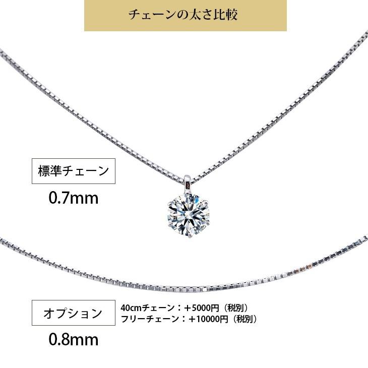プラチナ ネックレス ギフト 一粒 pt900 0.5カラット レディース