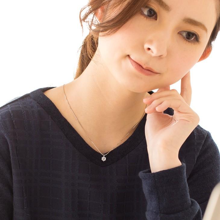 プラチナ ネックレス ギフト 一粒 pt900 0.5カラット レディース