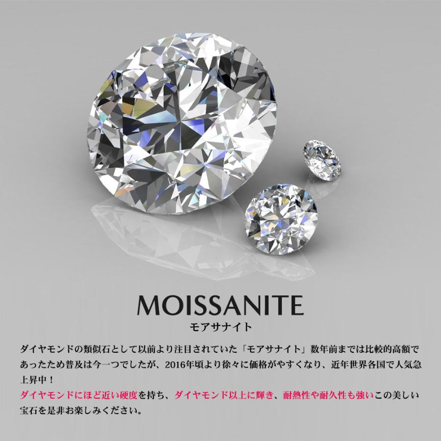 ネックレス レディース 0.3カラット モアサナイト ひと粒