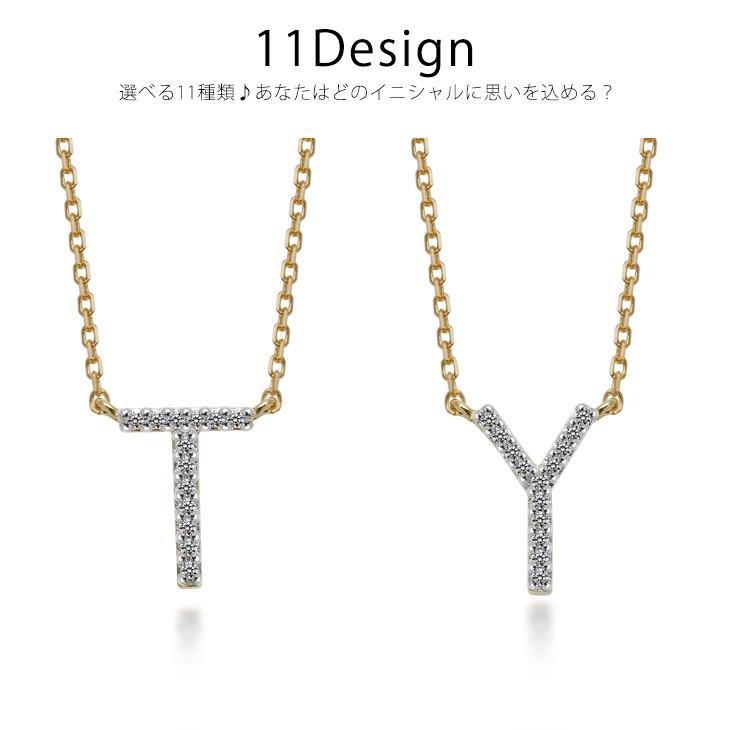 ネックレス レディース 女性用 イニシャル 誕生日 ジルコニア ダイヤモンド cz プラチナ ゴールド 送料無料 ギフトの画像