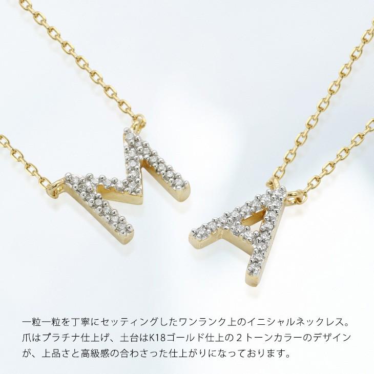 ネックレス レディース 女性用 イニシャル 誕生日 ジルコニア ダイヤモンド cz プラチナ ゴールド 送料無料 ギフトの画像