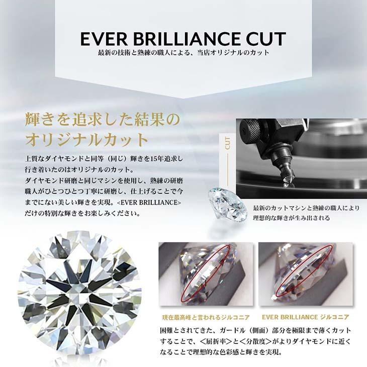 ネックレス レディース 女性用 EVER BRILLIANCEカットジルコニア ネックレス ベゼル 誕生日 ダイヤモンド cz プラチナ ゴールド 送料無料 ギフトの画像