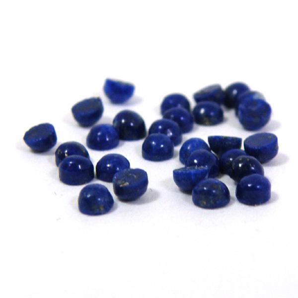 ラピスラズリ 当店は最高な サービスを提供します ラウンドカボッション 約3mmルース 天然石 裸石 1個