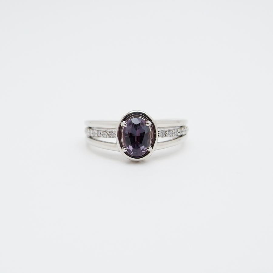 アレキサンドライト（ブラジル産） ダイヤモンド リング 0.66ct 0.23ct