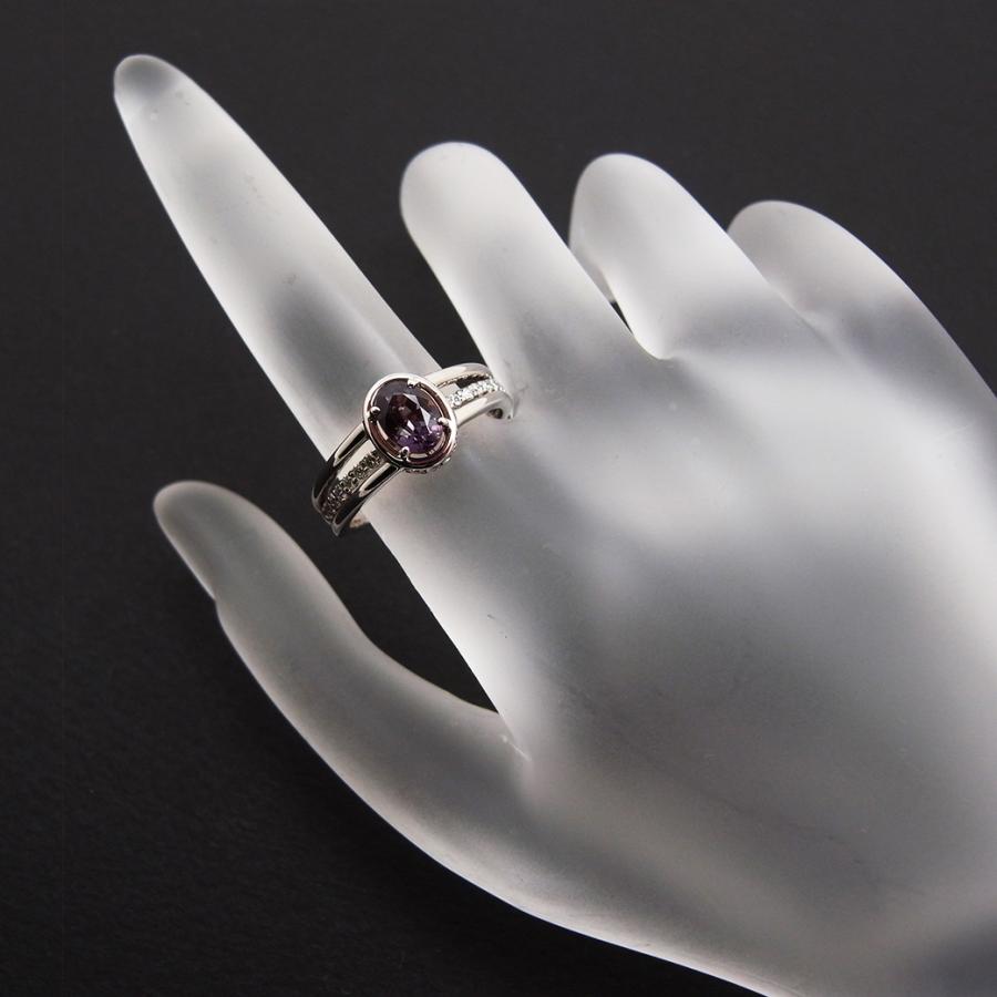 アレキサンドライト（ブラジル産） ダイヤモンド リング 0.66ct 0.23ct