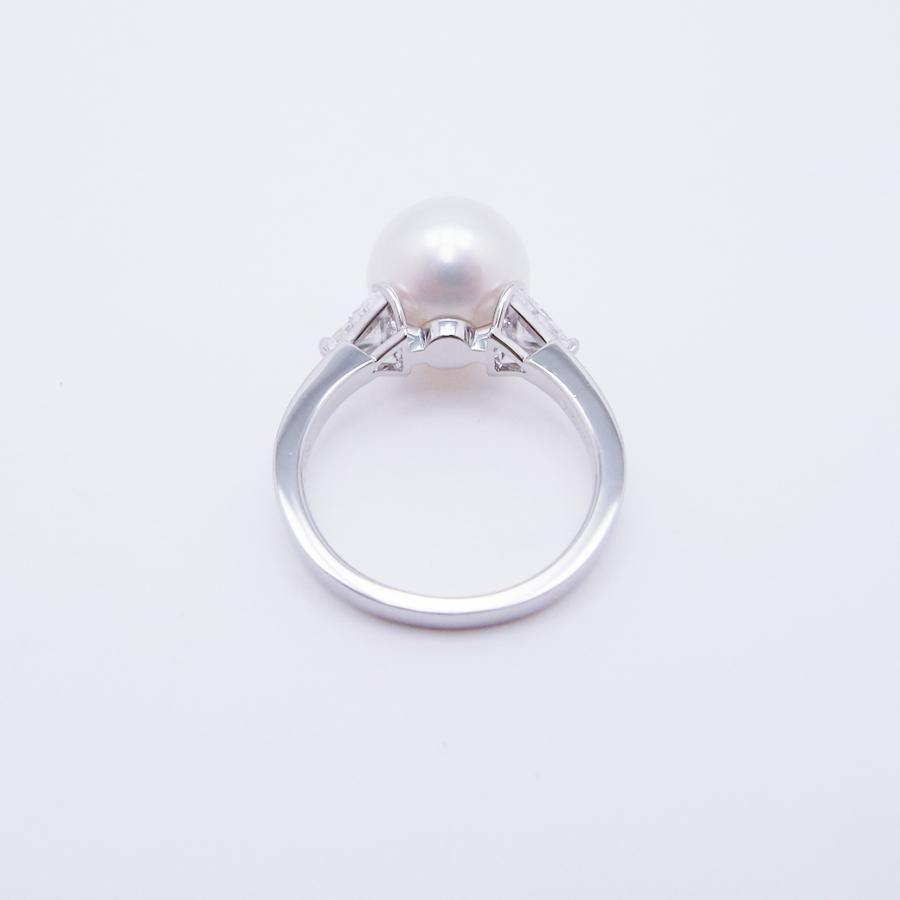 MIKIMOTO（ミキモト） 白蝶真珠 ダイヤモンド リング 11.7mm 0.43ct