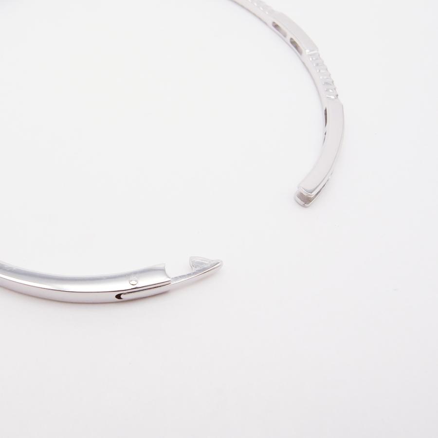 デビアス ライン ダイヤモンド バングル 0.20ct K18WG SAランク 