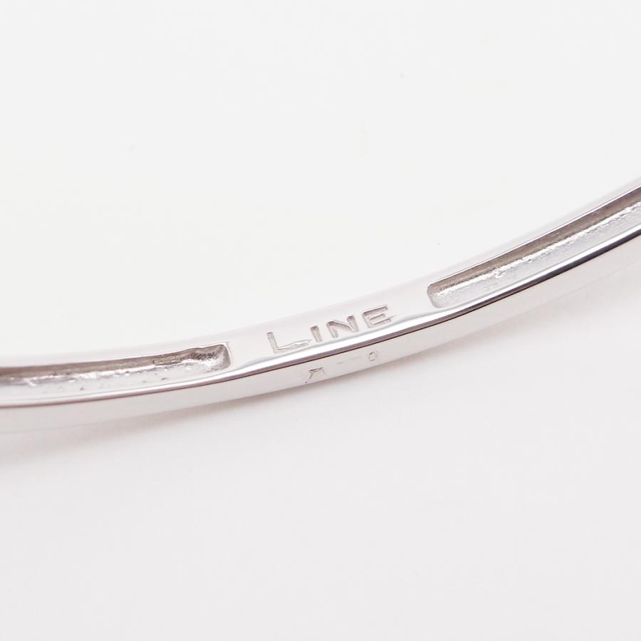 デビアス ライン ダイヤモンド バングル 0.20ct K18WG SAランク 