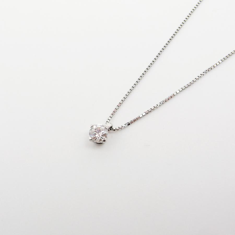 pt.900 天然ダイヤモンドネックレス 45cm Pt900】【0.268ct】 天然ダイヤモンドネックレス