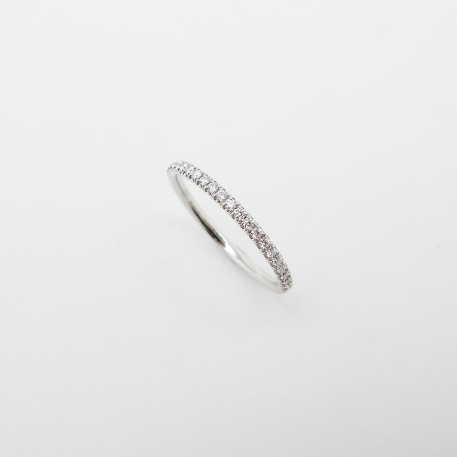 ハリーウィンストン マイクロパヴェ バンドリング ダイヤモンド 10号 Pt950 証明書 付き Sランク