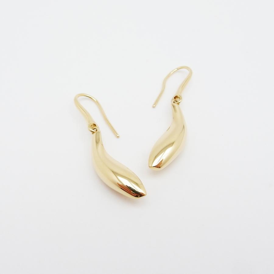 ティファニー フィッシュ ドロップ ピアス 750YG SAランク