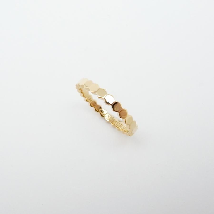 ショーメ ビー マイ ラブ コレクション ハニカム リング #47 750YG 新品仕上げ Sランク