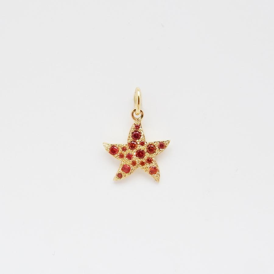 ポメラート ドド ステッリーナ チャーム オレンジサファイア 750YG SAランク