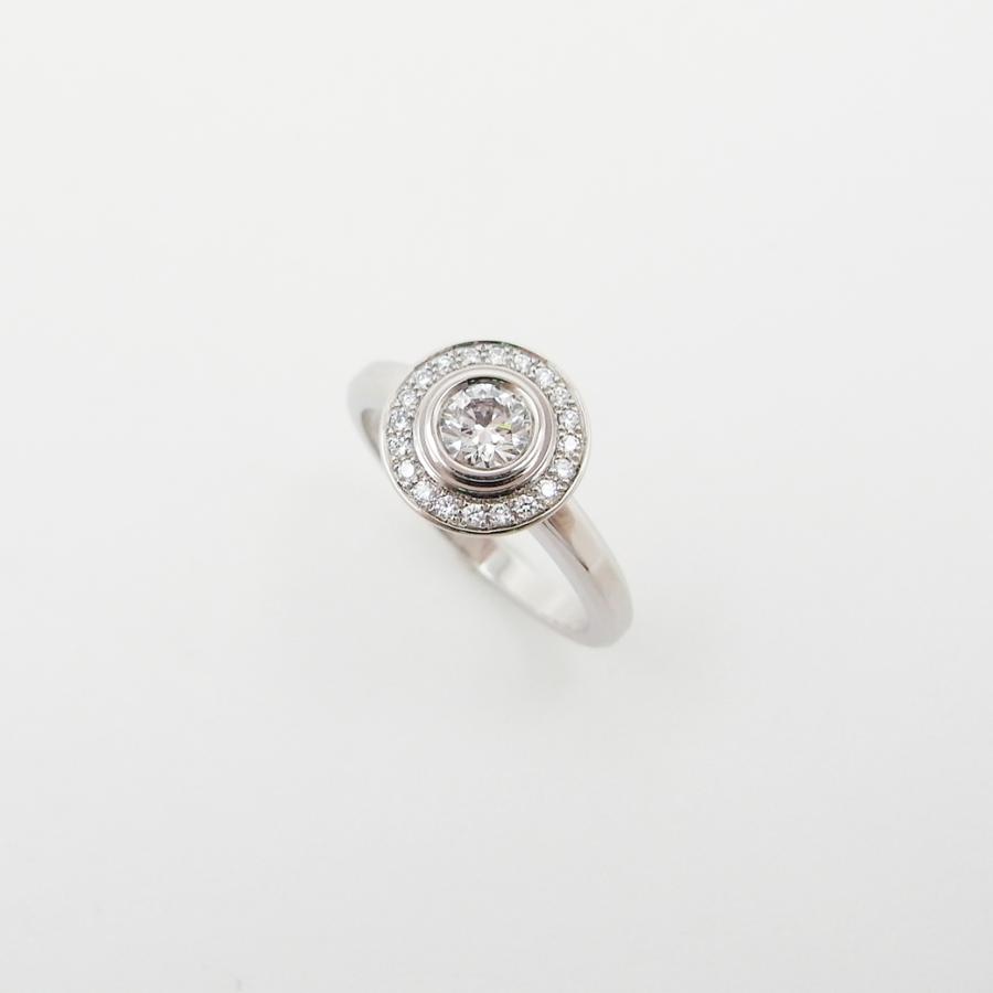 カルティエ ダムール リング ダイヤモンド 0.23ct #47 Pt950 箱 付き