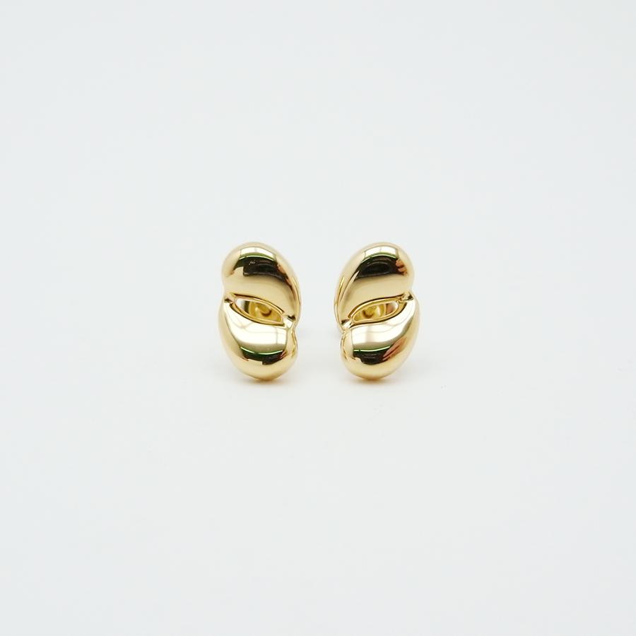 ティファニー　加工ありピアス Elsa Peretti ティファニー ダブルティアドロップ ピアス 18KYG 新品