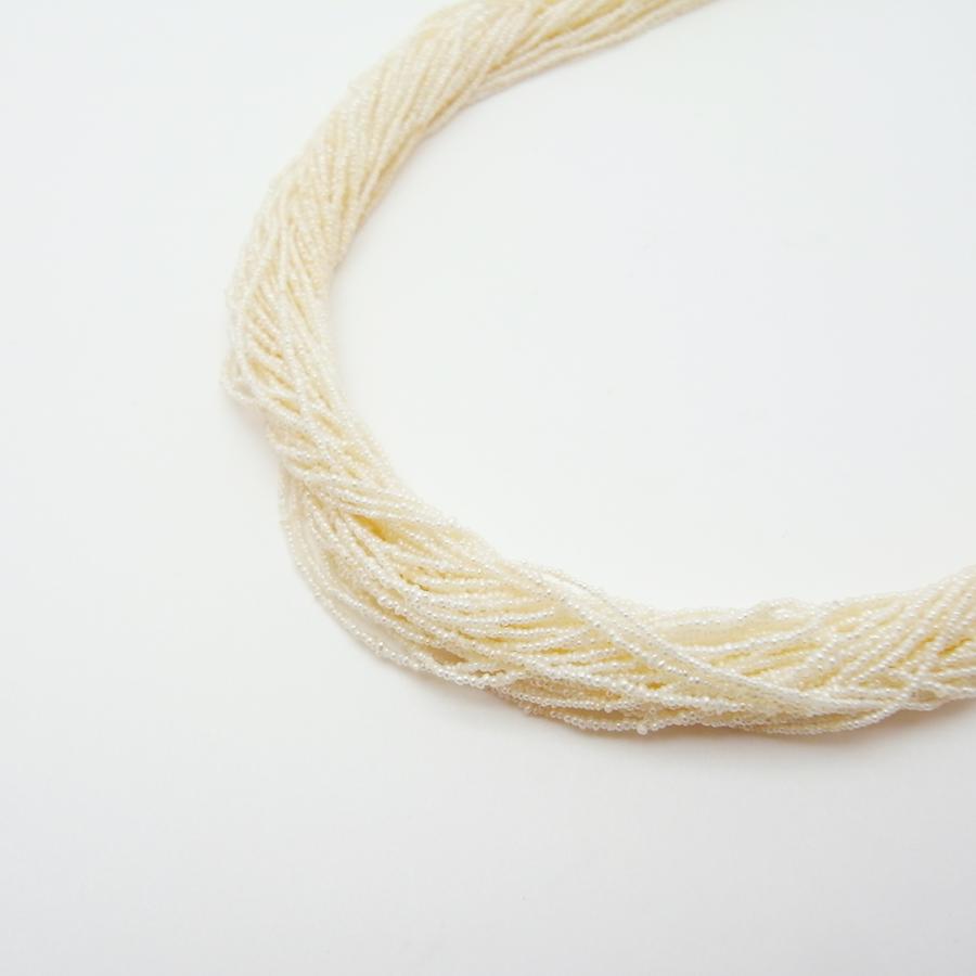 ケシパール 50連 ネックレス 約1.0mm 52cm K14WG SAランク : ACHACO
