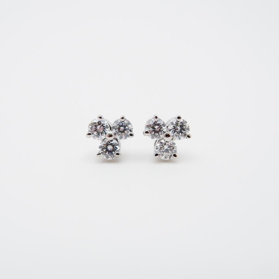 TIFFANY&Co.（ティファニー） アリア ピアス ダイヤモンド Pt950 箱