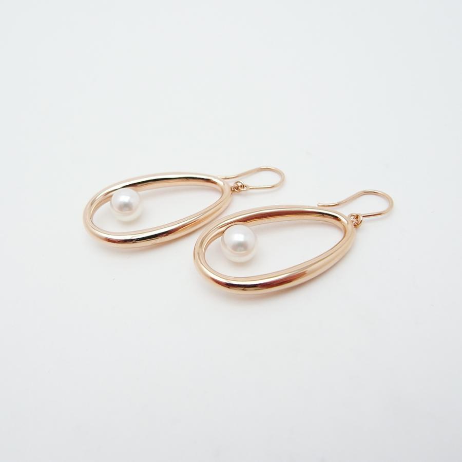 【K18刻印】MIKIMOTO アコヤ真珠 ピアス 6.5 ミキモト MIKIMOTO（ミキモト） ムーン デュー ピアス アコヤ真珠 6.3-6.2mm