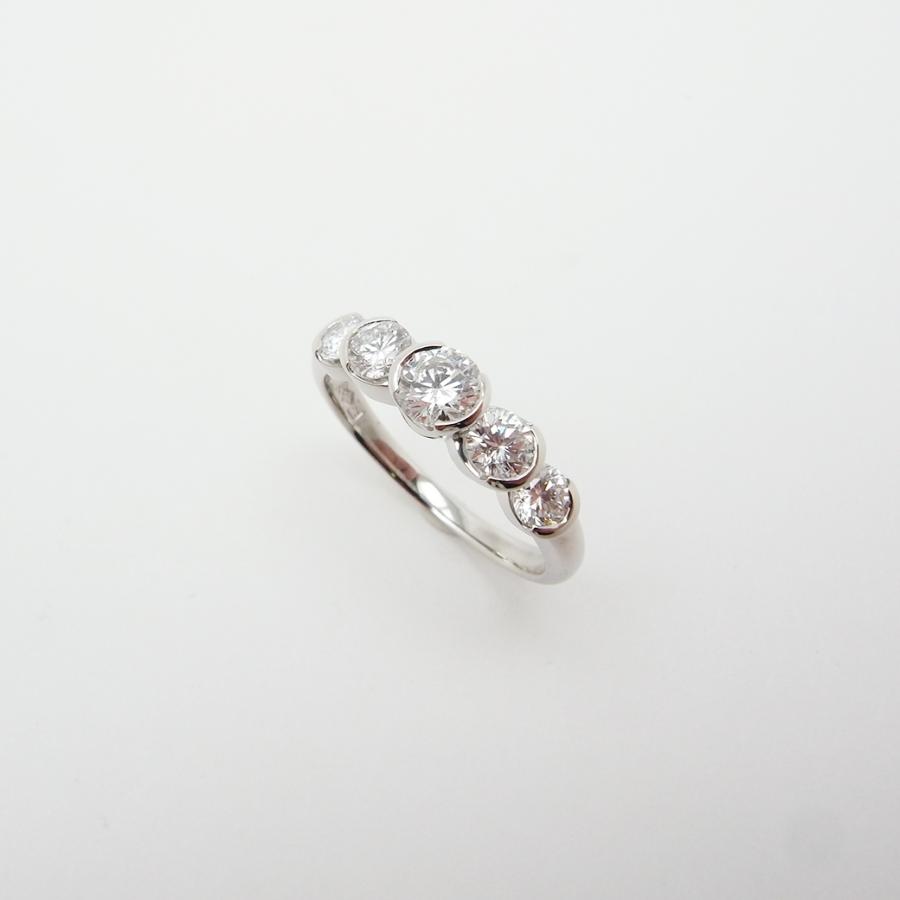 モニッケンダム クラデーションライン リング 1.04ct 14.5号 PT900 