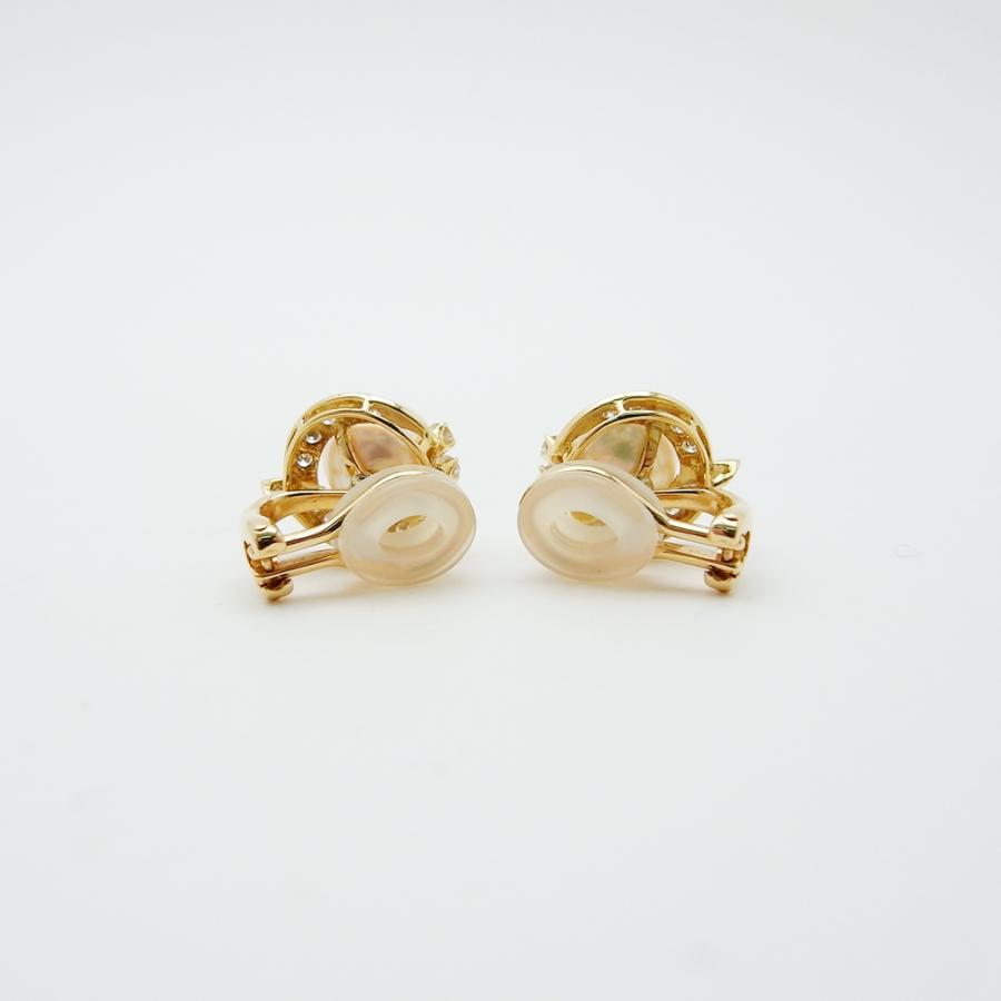 MIKIMOTO（ミキモト） アコヤ真珠 ダイヤモンド イヤリング 8.1mm 