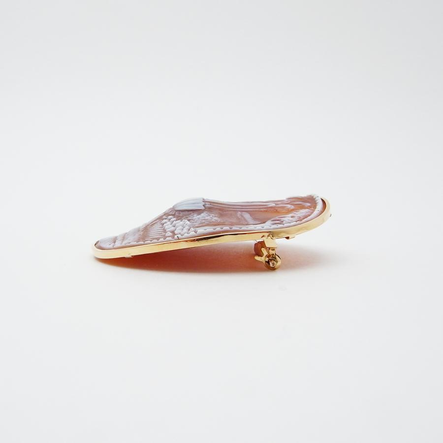 シェルカメオ ブローチ K18YG SAランク : ACHACO - 通販 - Yahoo