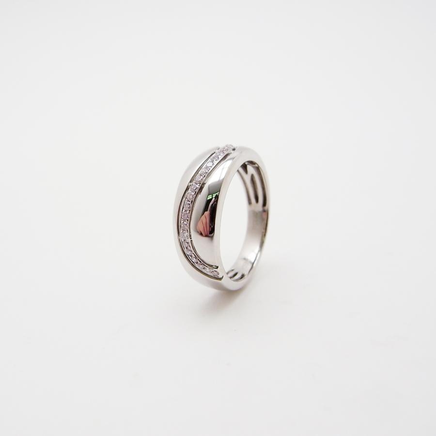ピンクダイヤモンド リング 12.5号 0.15ct K18WG ソーティング 付き