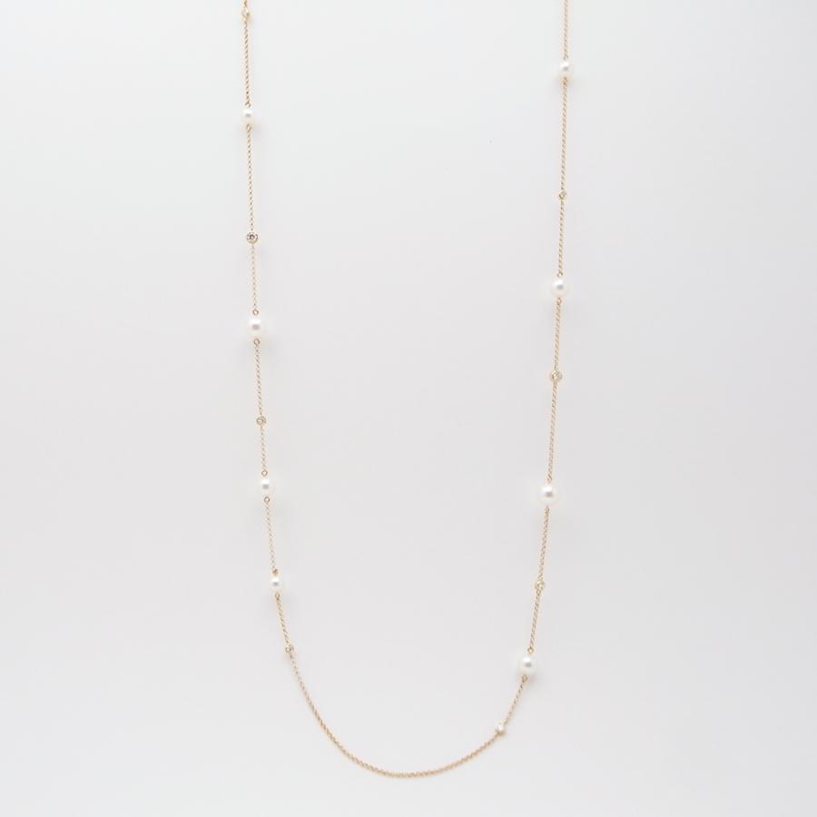 MIKIMOTO（ミキモト） ステーション ネックレス アコヤ真珠