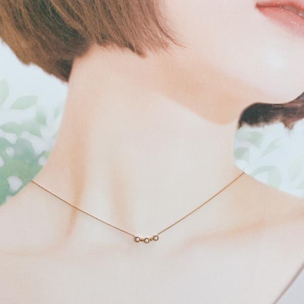 KANDA　ネックレス　ゴールド※箱なし Mary アンティーク調 ネックレス k10 ピンクゴールド パール