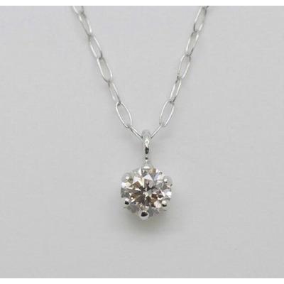 ネックレス PT900 プラチナ ダイヤモンド ペンダント ネックレス 一粒ダイヤ｜jewelrylamano